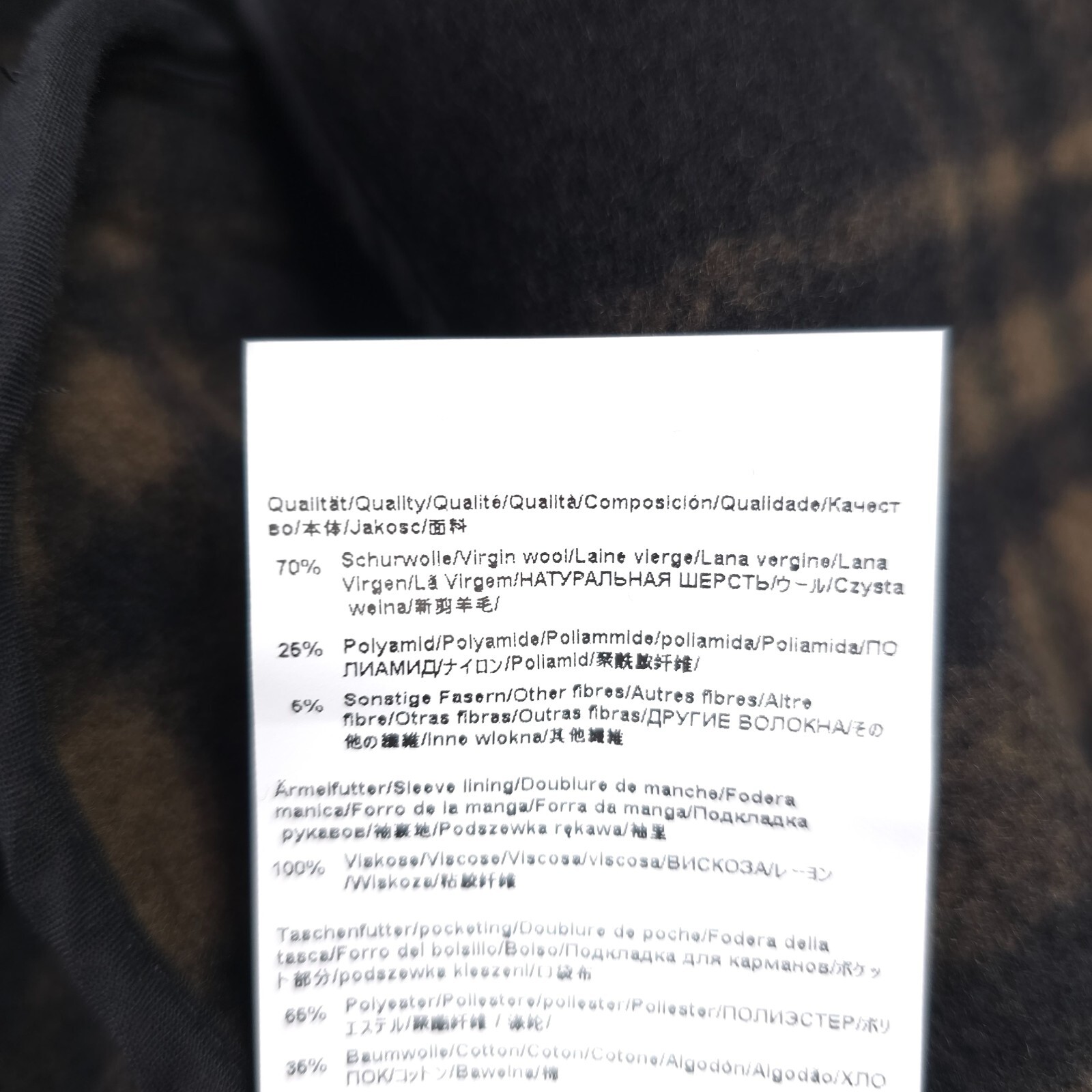 Pre-owned Hugo Boss $795  C-cam-234 Relaxed Fit Black Check Wool Top Coat Mens Size 40r