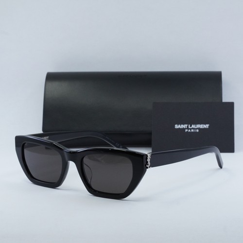 SAINT LAURENT SLM127&frasl;F 001 Black&frasl;Black 53-20-145 Sunglasses New
