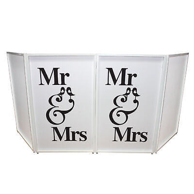 ProX XF-SMRMRS (2) Mr and Mrs Facade Enhancement Scrims Black Print on White