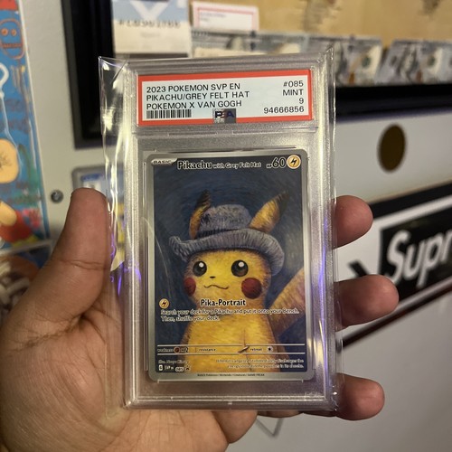 Pokemon Pikachu with Grey Felt Hat Van Gogh Full Art 085 PSA