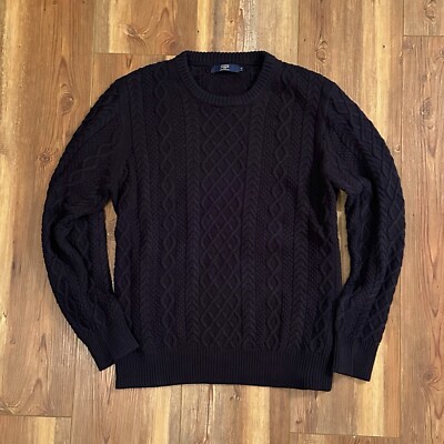 J Crew Sweater Men s XL Cable-Knit Sweater