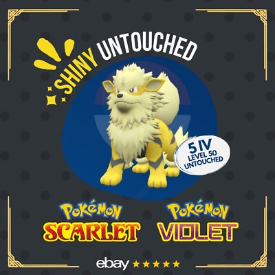 Arcanine Shiny Paul Chua Champion Event IV Untouched Pokémon Scarlet Violet