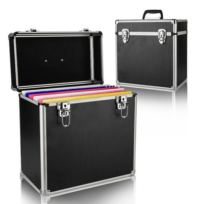 12" LP Vinyl Record Storage DJ Collection Box Flight Stackable Case Box