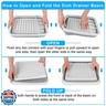 Collapsible Dish Drying Rack Portable Dish Drainers for Kitchen Counter with Drainboard, Kitchen Sink Organizer Basket RV Accessories Camper Storage and Organization Dish Rack Over Sink Drying Rack