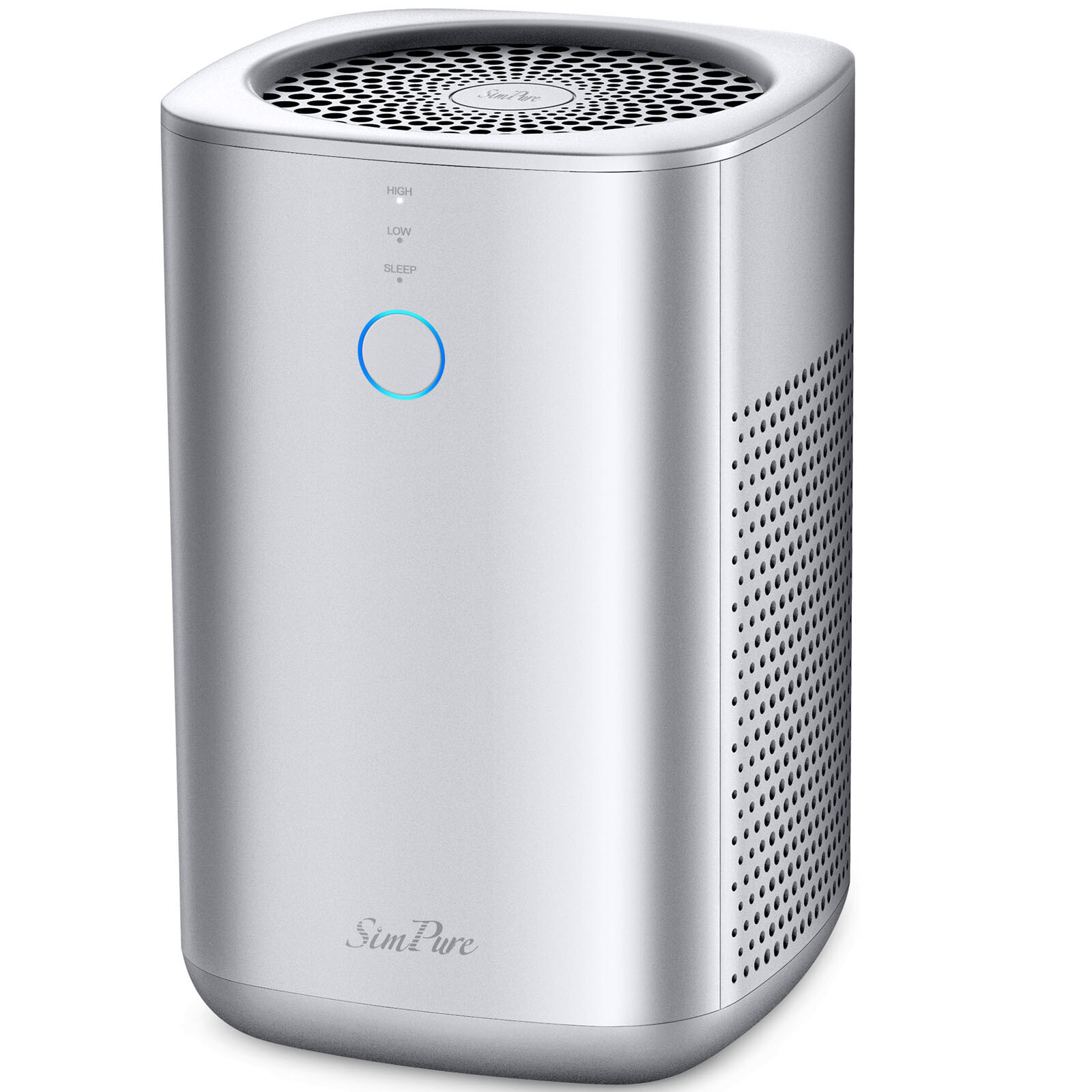 Home Air Purifier Large Room Allergies Pet, Smoke, Double H13 HEPA