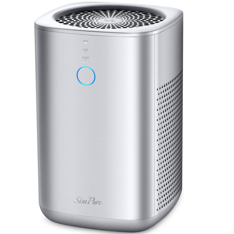 Home Air Purifier for Large Room Allergies Pet, Smoke, Double H13 HEPA Filters