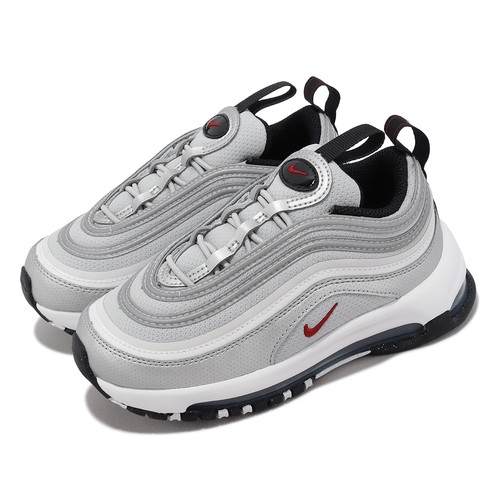 

Классические повседневные кроссовки для дошкольников Nike Air Max 97 QS PS Silver Bullet FB2963-001, Серебряный, Air Max 97 Qs Ps
