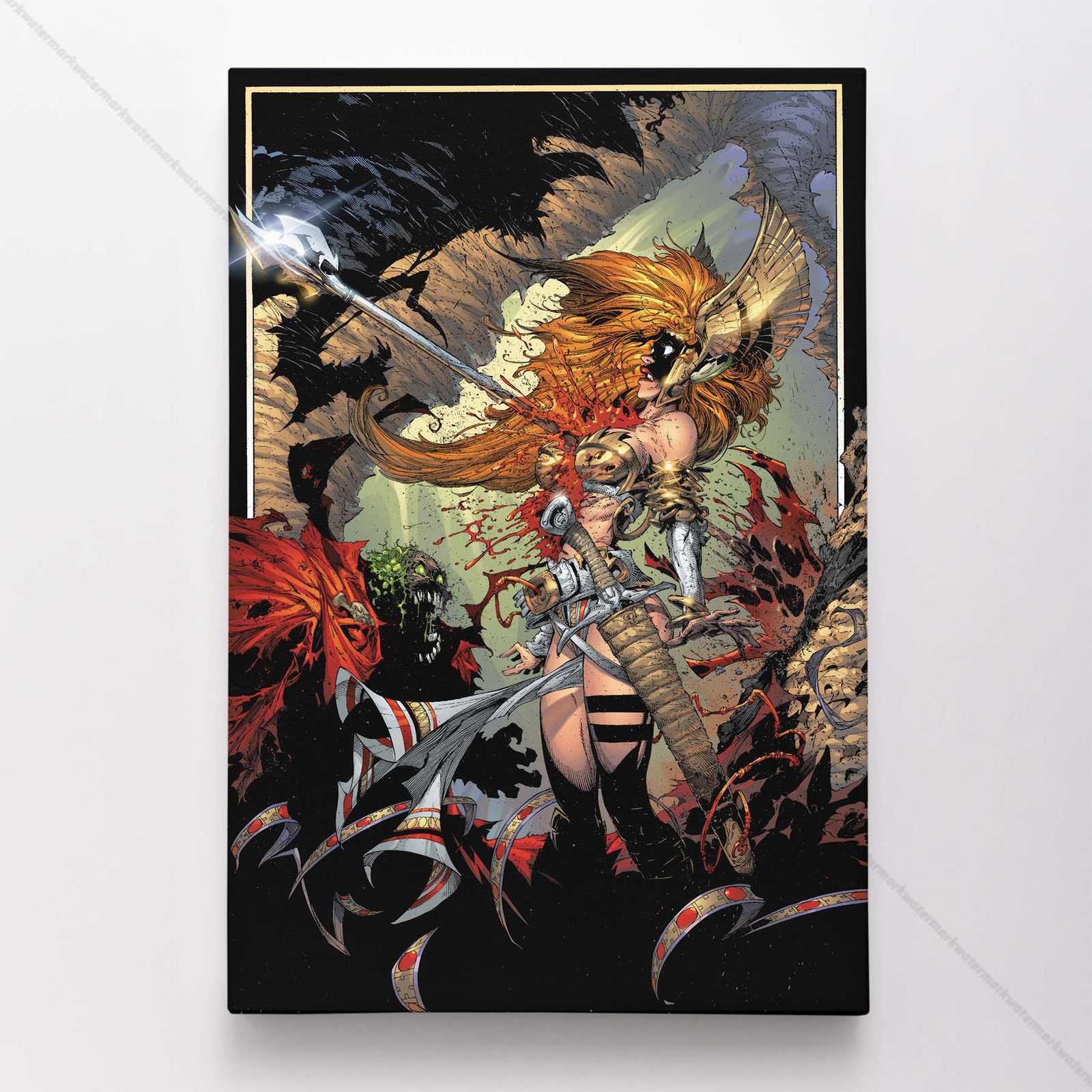 Spawn 100 Poster Canvas Comic Book Cover Art Print #U