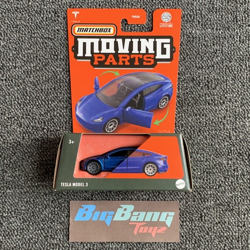 Tesla model3　テスラ　モデル　３　ムービングパーツ　マッチボックス４ Matchbox Moving Parts Tesla Model 3 | eBay