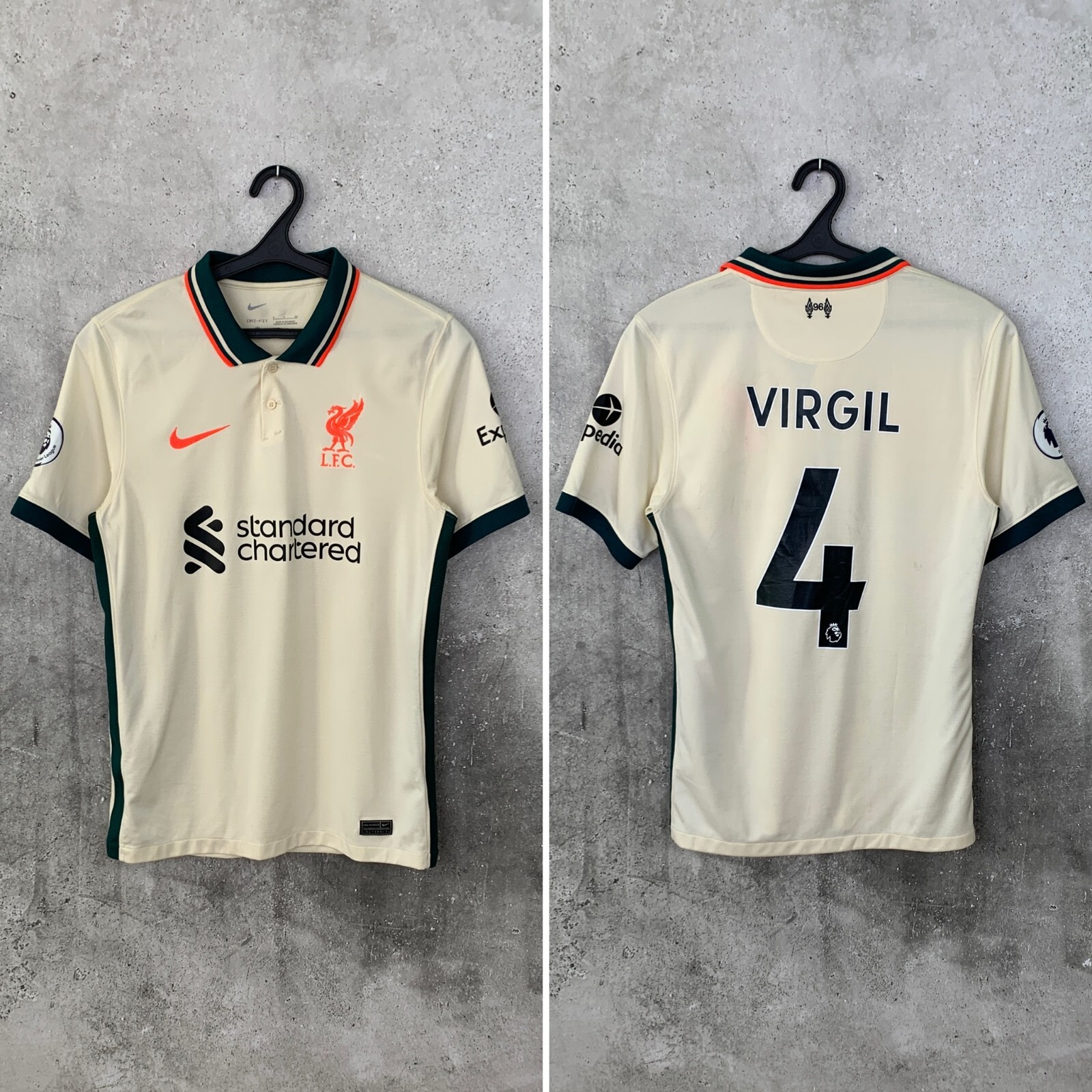LIVERPOOL 2021 2022 AWAY FOOTBALL SHIRT #4 VIRGIL VAN DIJK