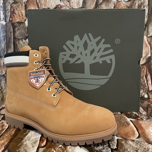 TIMBERLAND MEN'S HERITAGE 6 IN WP BOOT WHEAT NUBUCK W BLACK TIMBERLAND MEN'S HERITAGE 6 IN WP BOOT WHEAT NUBUCK W BLACK