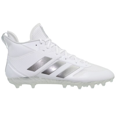 Adidas Adizero Natural 1.0 LAX Mens Lacrosse Cleats Football, White, Size 13.5