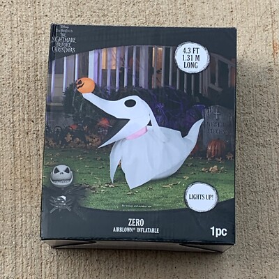 Gemmy The Nightmare Before Christmas Zero 4.3 ft. Long Halloween Inflatable