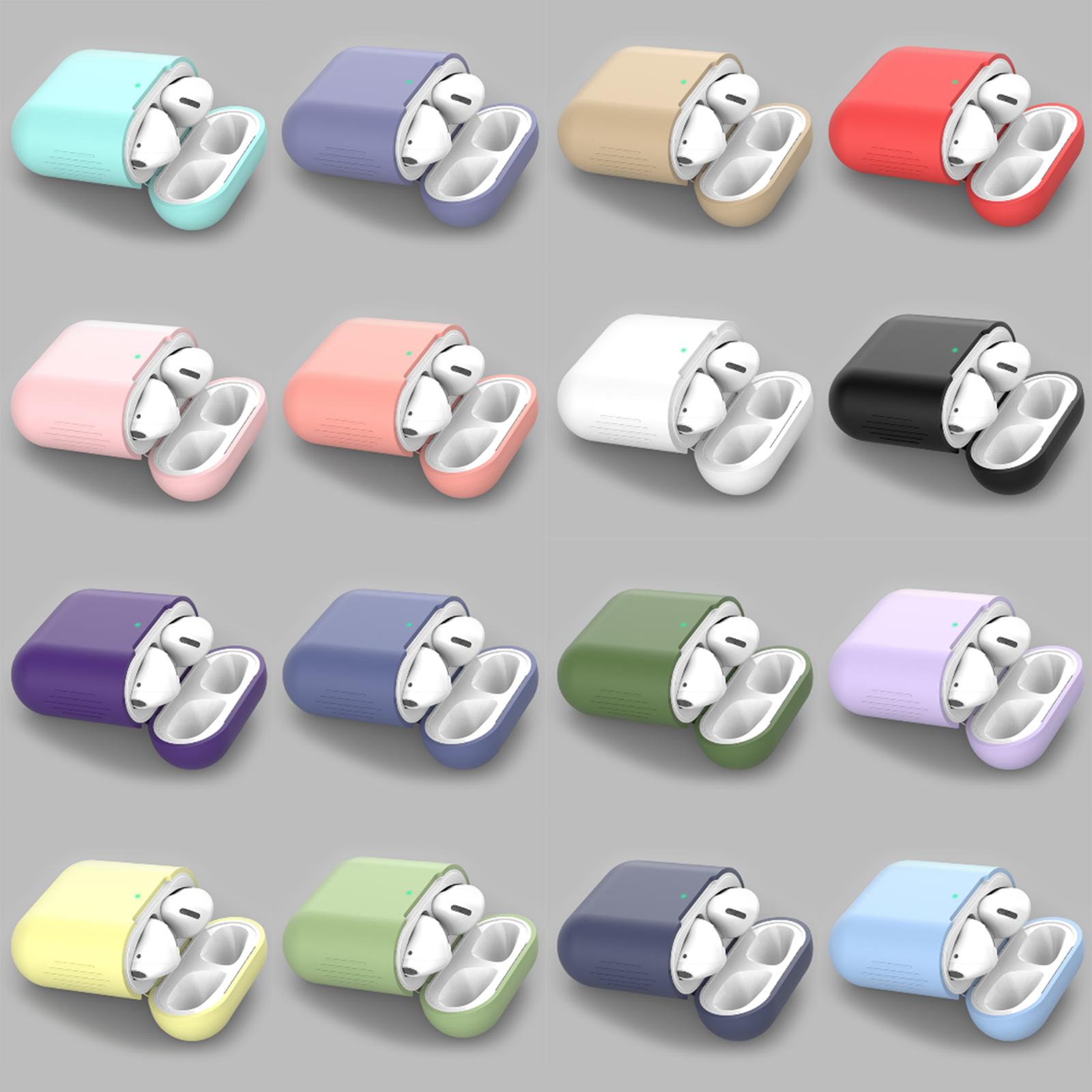 Apple AirPods 1&2 Case Hülle Silikon Kopfhörer Tasche Schutzhülle Etui Airpod