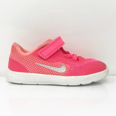 Nike Girls Revolution 3 819418-601 Розовые кроссовки для бега, размер 8C