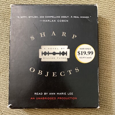 Sharp Objects Pre Owned Audiobook by Gillian Flynn 2018,on 8 CDs, Unabridged HBO