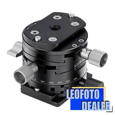Open Leofoto G2 GEAR HEAD 3 IN 1 Panoramic Geared Ball Head Tripod Head ±10°