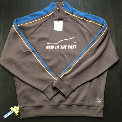 Puma x Ader Error New In The Past Brown Blue Yellow Turtleneck Sweater Mens Sz M