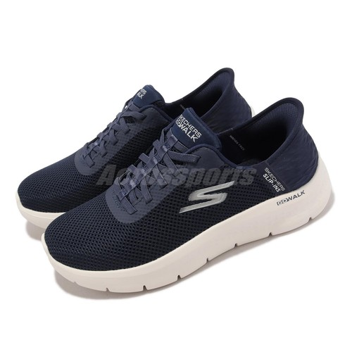 Skechers Go Walk Flex-Grand Entrance Широкие слипоны Темно-синие женские повседневные 124975-WNVW