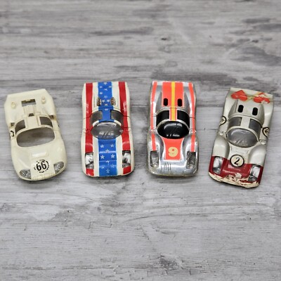 Vintage TYCO Porsche Bodies Only Lot (4)