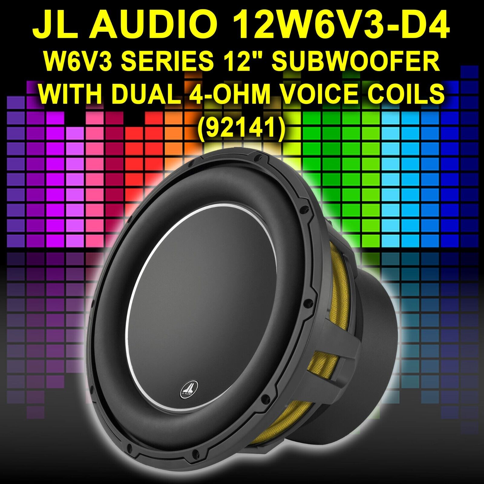 JL AUDIO 12W6V3-D4 (92141) W6V3 SERIES 12 JL AUDIO 12W6V3-D4 (92141) W6V3 SERIES 12