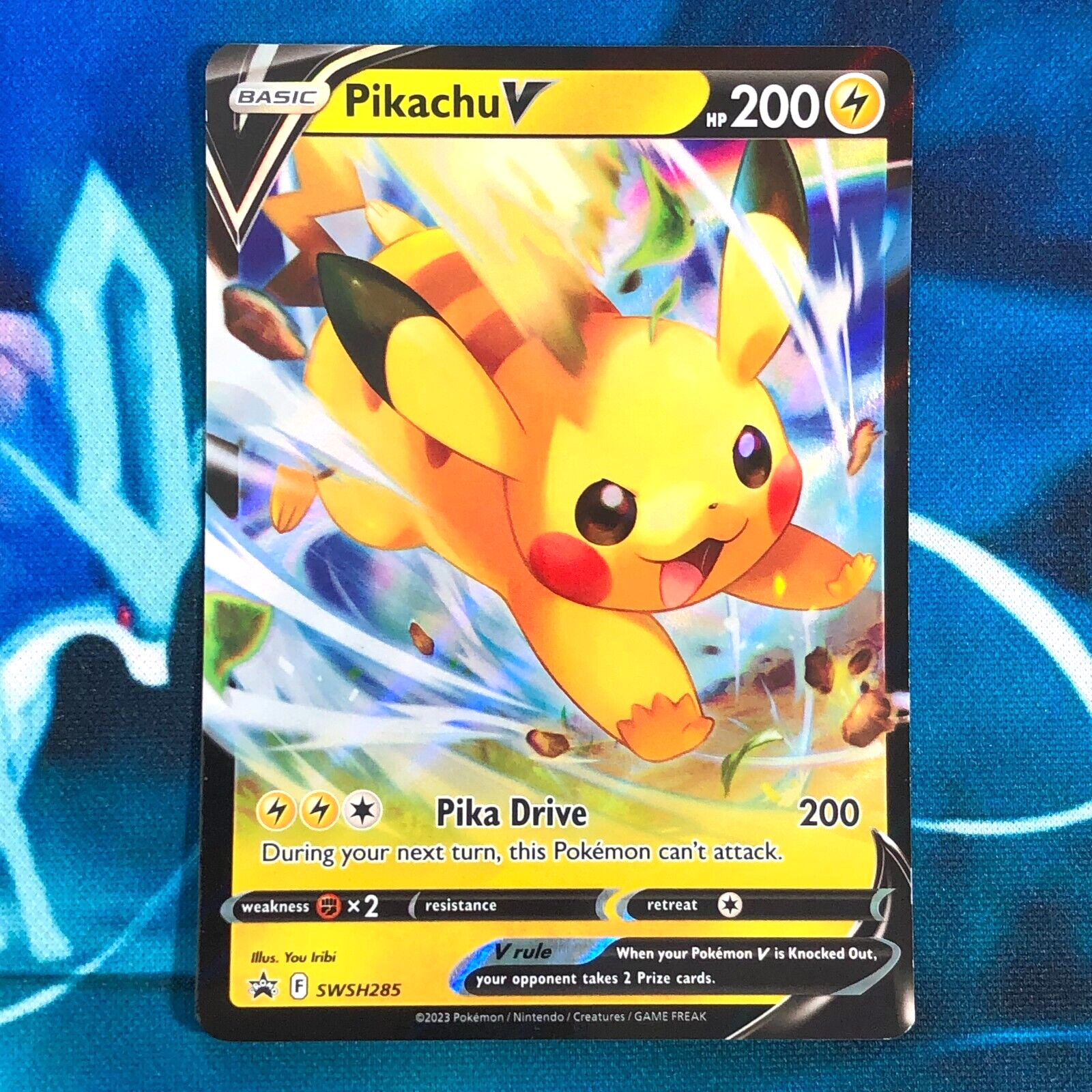 Pikachu V - SWSH285 - Black Star Ultra Rare Promo Holo