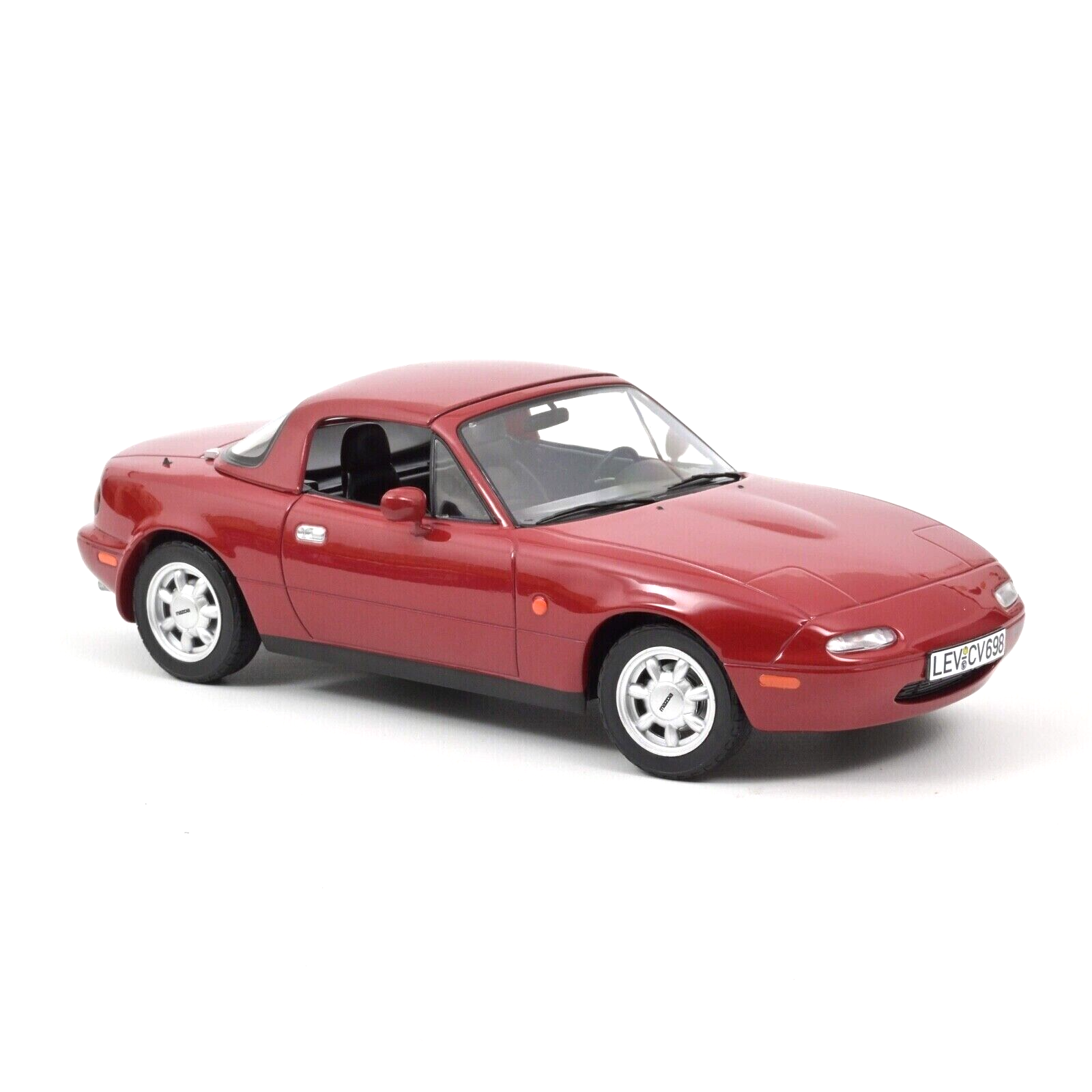 ノレブ 1/18 マツダ MX-5 1989 レッド LHDの ノレブ 1/18 マツダ MX-5 1989 レッド LHD MAZDA MX-5 1989 diecast scale model with roof to add NOREV 1:18