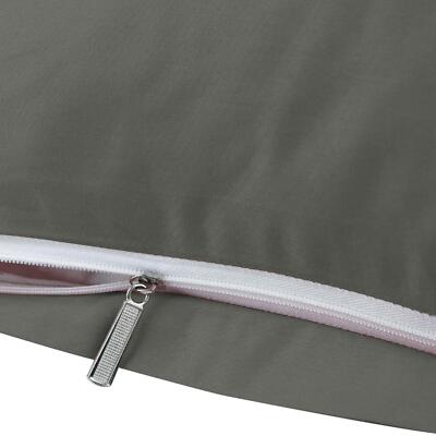 Egyptian Cotton Pillow Cases Hidden Zipper Pillowcase Standard Queen King 2 Pack