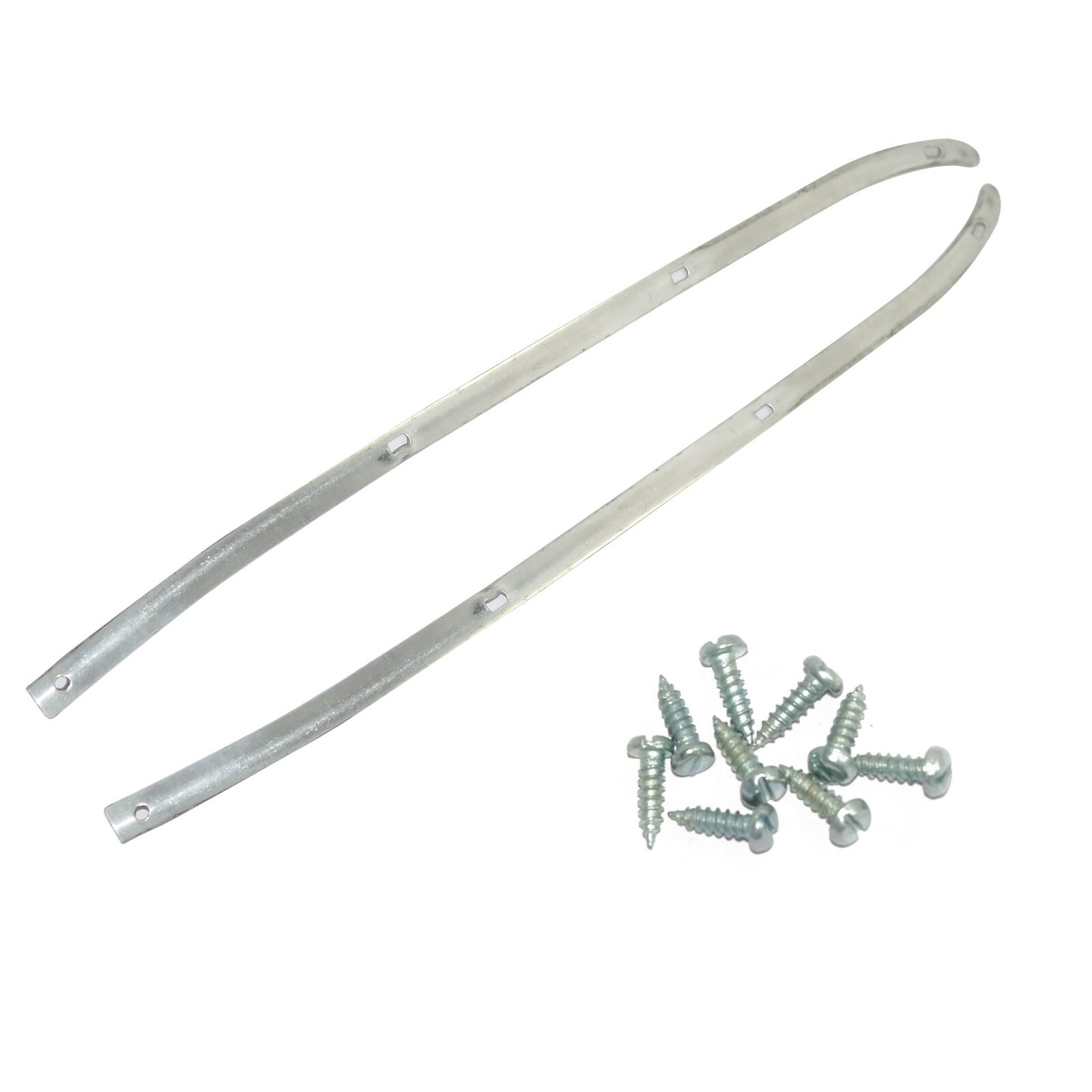 Vespa Center Foot Board Bridge Rubber Mat Fixing Strips + Screws VBB VBA VBc 