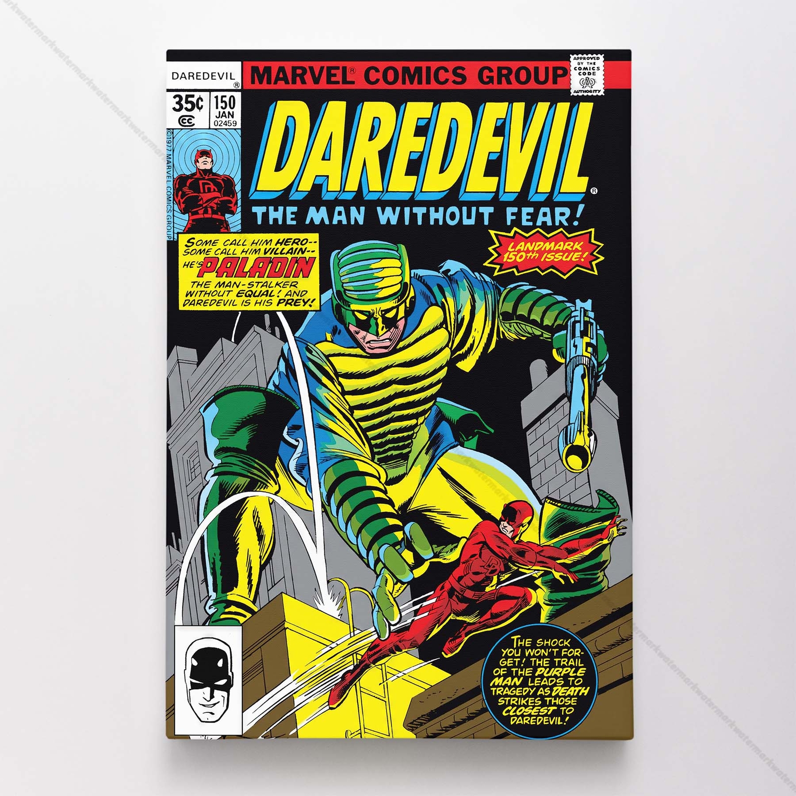 Daredevil Poster Canvas Vol 1 #150 Comic Book Art Print