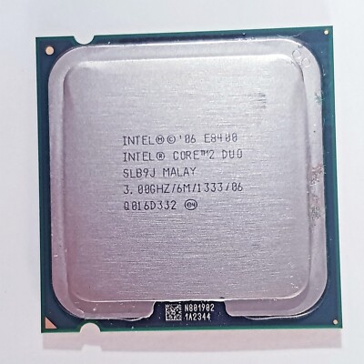 Intel Core 2 Duo E8400 - 3.00 GHz Dual-Core (SLB9J) Processor