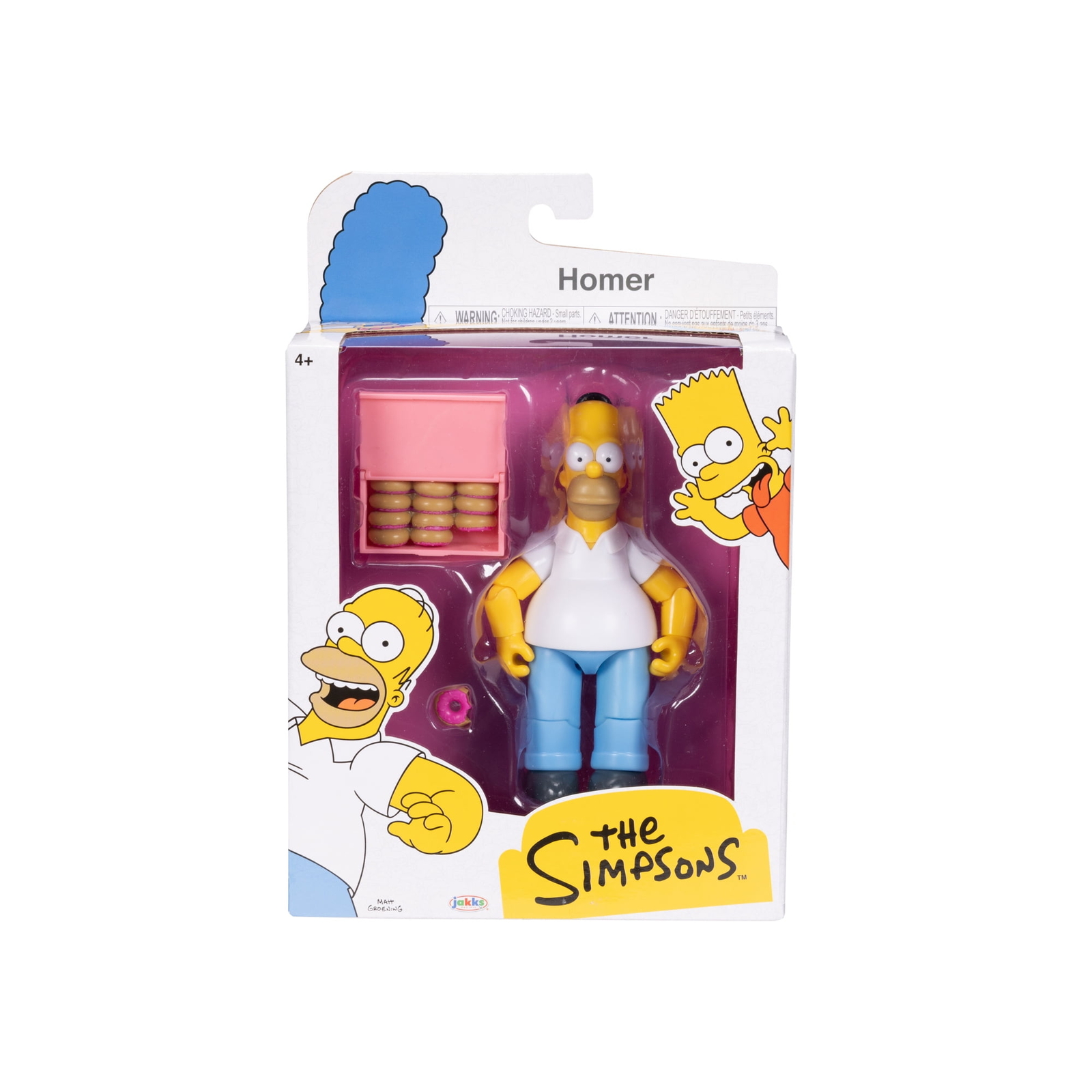 The Simpsons 5" Action Figures Bart/Bartman/Homer/Otto/Willie