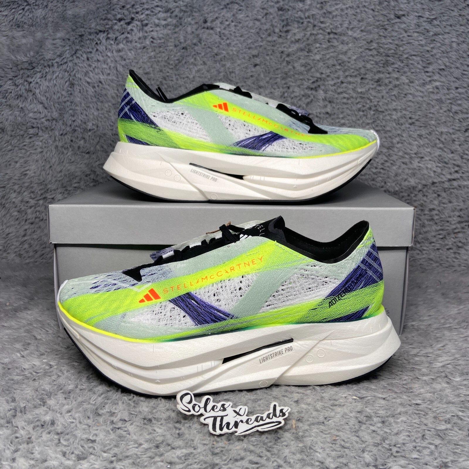 Adidas Stella McCartney Prime x 2 Strung Sizes Women White Adidas Stella McCartney Prime x 2 Strung Sizes Women White