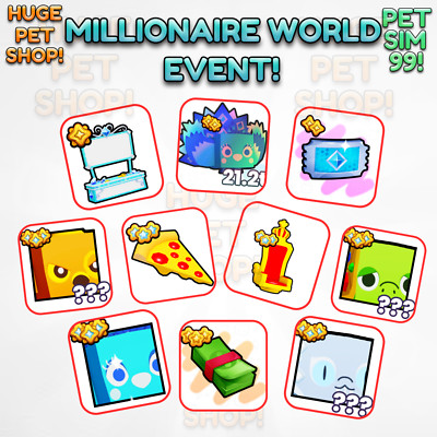 Millionaire World Update!  - PET SIMULATOR 99 X - P99 - Fast Delivery!