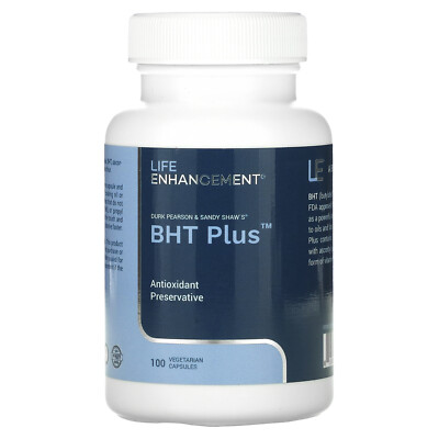 Durk Pearson & Sandy Shaws BHT Plus, 100 растительных капсул