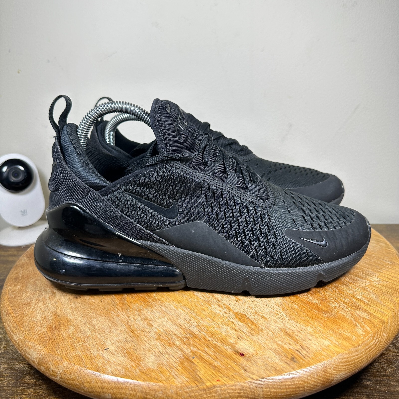 Nike Air Max 270 Women's Size 9.5 Black White Shoe Sneakers