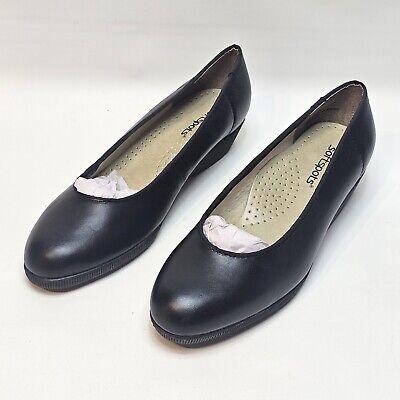 Softspots Women Size 9.5 W Stephanie Comfort Shoes 105101 Leather Slip On Black