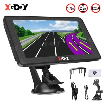 XGODY 7'' TouchScreen GPS Navigator Navigation SAT NAV 8G ROM Spoken Direction