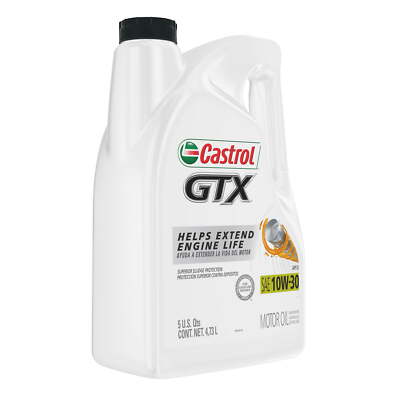 Castrol GTX 10W-30 Conventional Motor Oil, 5 Quarts