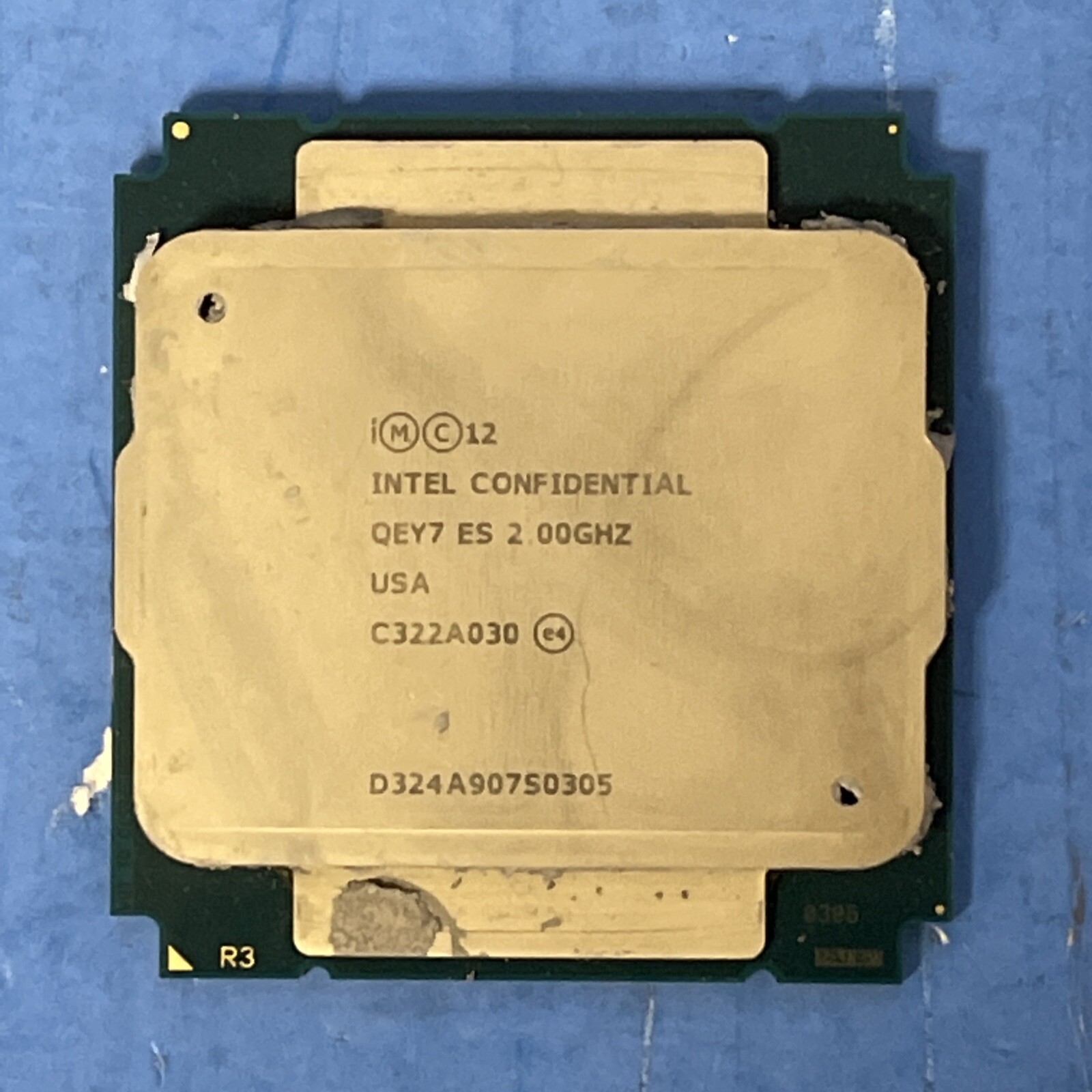 INTEL CONFIDENTIAL QEY7 ES 2.00GHZ C322A030 CPU PROCESSOR | eBay