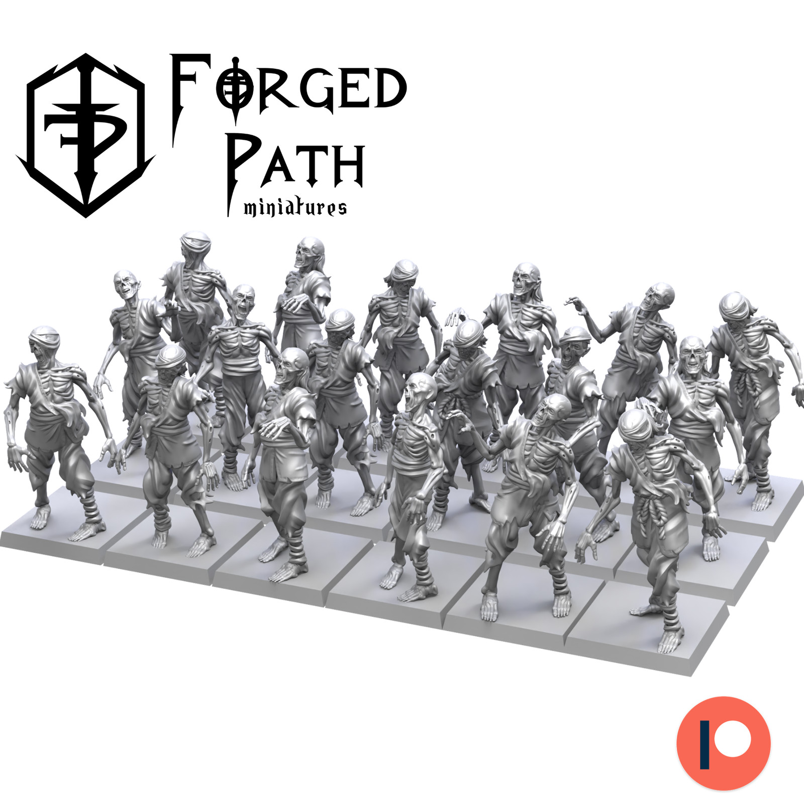 Hi-Nin Zombies, Wargaming Fantasy Undead Skeleton Zombie Samurai Miniatures