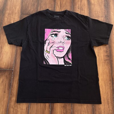 DGK Dirty Ghetto Kids T-Shirt Size Large Drama Queen Comic Y2K Skate
