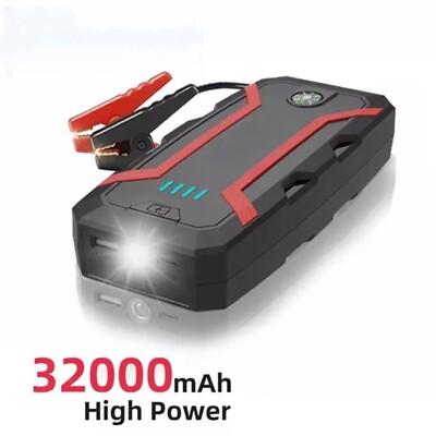 32000mAh High Power Bank Portable 12V Lithium Battery Car Jump Starter