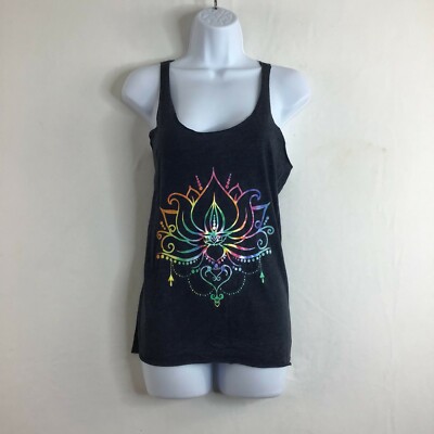 Next Level Apparel Women's Navy Scoop Neck Racerback Tank Top Size L
