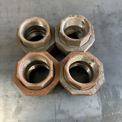 2 1/2 Cast Iron Pipe Union Lot Of 4 Ward Anvil Plumbing