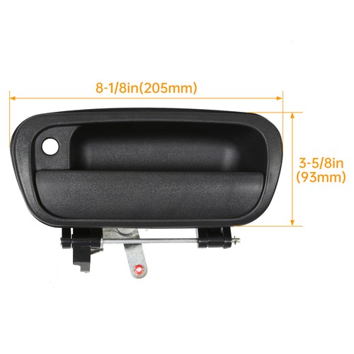 Tail Gate Tailgate Handle Textured Pickup Truck Black For Toyota Tundra 2000-06