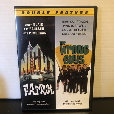 Patrol - Linda Blair - The Wrong Guys - Louie Anderson - Double Feature DVD - VG