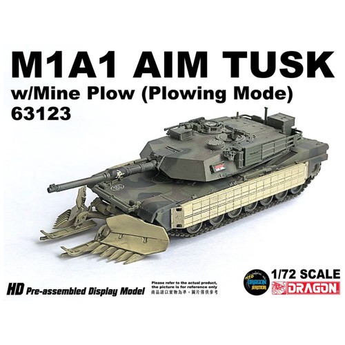 1/72 アメリカ陸軍 M1A1 AIM TUSK 完成品 Dragon 1/72 U.S. Army M1A1 AIM TUSK Abrams Tank Green Paint