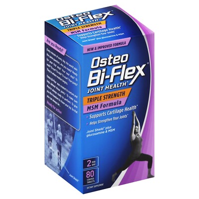 Osteo Bi-Flex Triple Strength + MSM Formula Joint Health - 80 Tablets Exp. 05/25