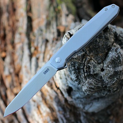 CRKT K230XXP KEN ONION FACET ASSISTED FLIPPER KNIFE D2 STEEL STAINLESS HANDLE